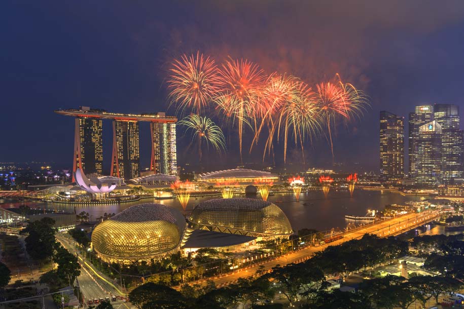 'Fireworks 26' (Aug 2019) - Stamford Road, Singapore